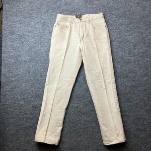 Guess Jeans Men's Cream Denim Pockets Classic Straight Zip‎ Fly USA Made - 29X28